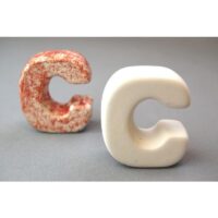 3D Letter C 4.5cm Inner Wrap Quantity 6
