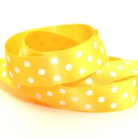 Berisfords Polka Dot Ribbon (Value Roll) 37 Gold