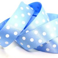 Berisfords Polka Dot Ribbon (Value Roll) 76 Cornflower
