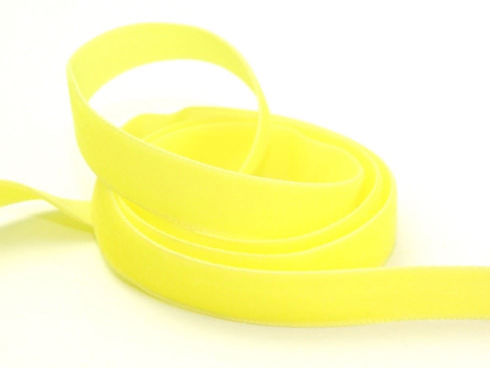 Berisfords Velvet Ribbon Mini Roll 9452 Citron