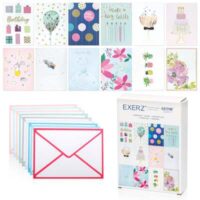 ARTME 12 Assorted Greeting Cards Multipack All Occasions - Handmade - Birthday, Thank You, Mothers Day, Blank