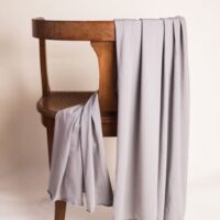 Atelier Brunette Modal Cotton Jersey Stretch Knit Fabric Light Grey