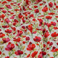100% Craft Cotton Fabric Red