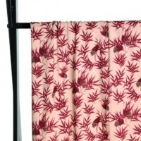 Atelier Jupe Viscose Challis Fabric Pink