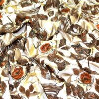 100% Cotton Fabric Brown