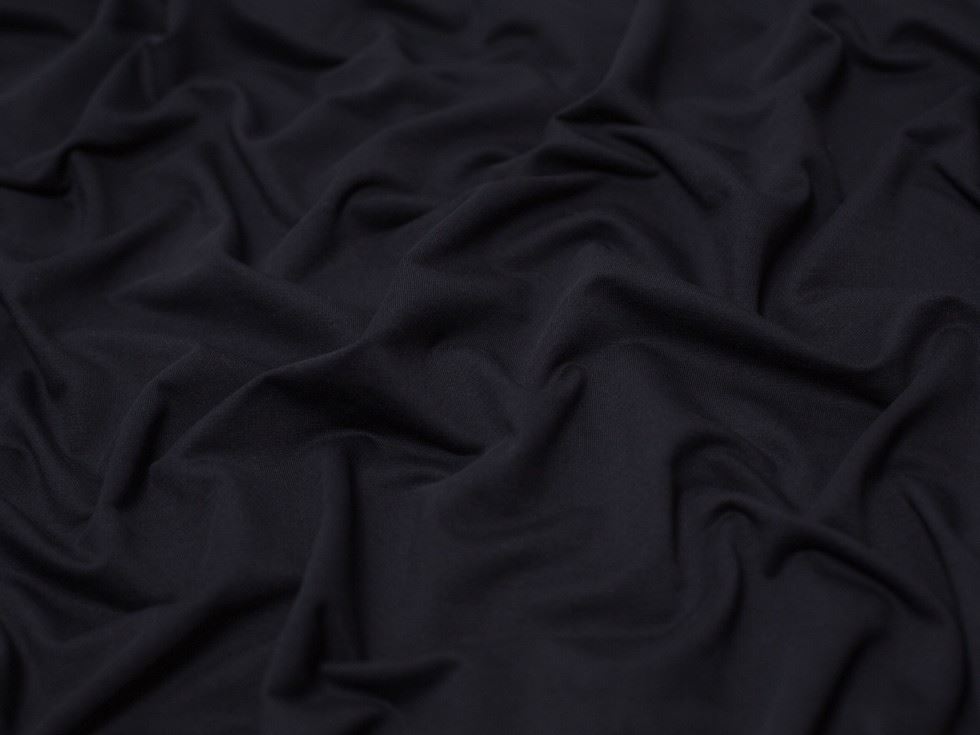 Minerva Core Range Heavy Loop Back French Terry Stretch Knit Fabric Navy Blue