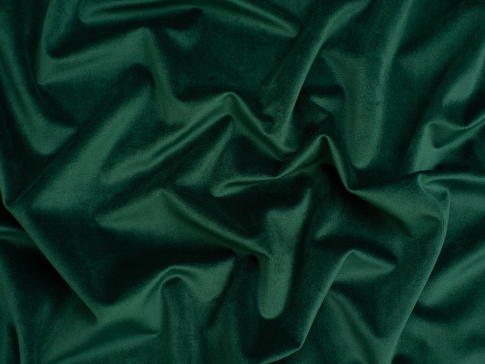 Minerva Core Range Matte Velvet Stretch Knit Fabric Emerald Green