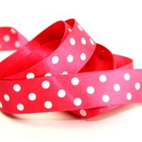 Berisfords Polka Dot Ribbon (Value Roll) 72 Shocking Pink