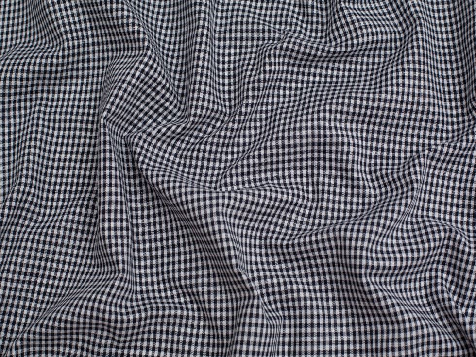 Minerva Core Range 1/8 inch 100% Cotton Gingham Fabric Navy Blue