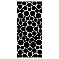 4x9 Slimline Stencil Bubbled Circles