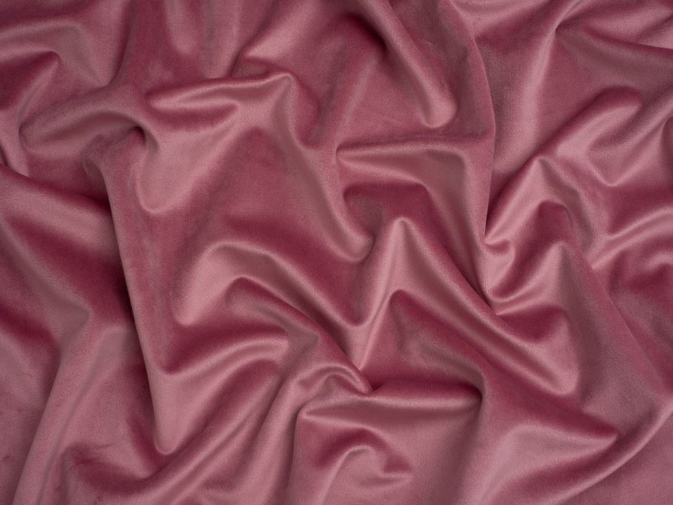 Minerva Core Range Matte Velvet Stretch Knit Fabric Dusky Pink