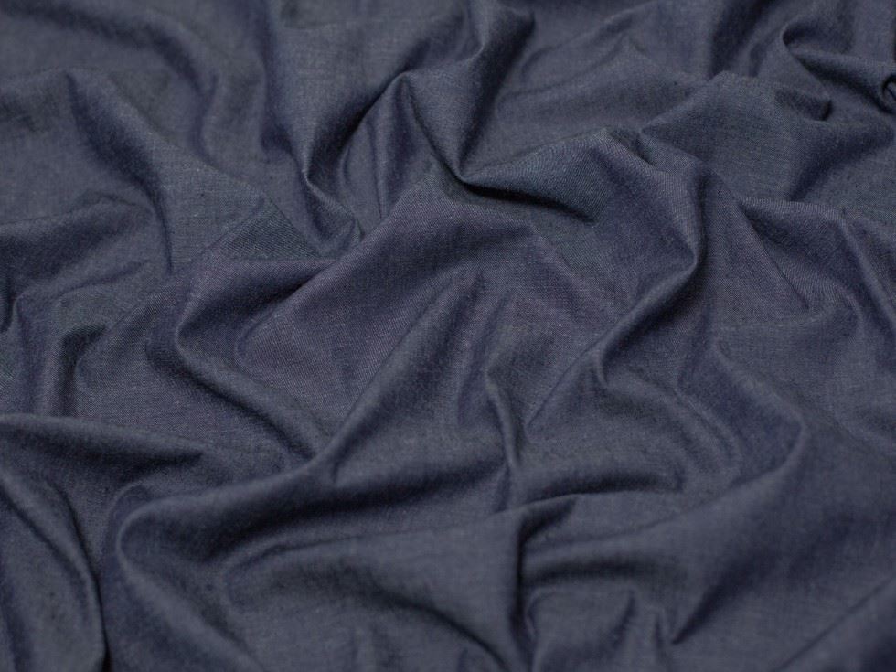 Minerva Core Range 125gsm Washed Denim Fabric Navy Blue