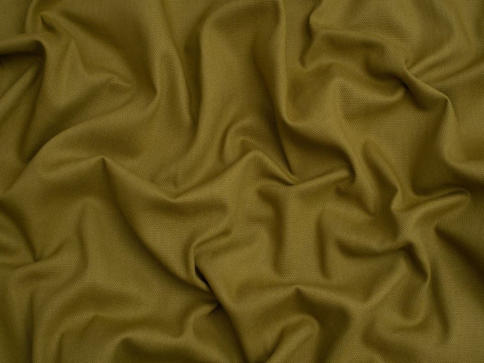 Minerva Core Range Basket Weave Soft Cotton Canvas Fabric Khaki
