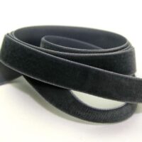 Berisfords Velvet Ribbon Mini Roll 9689 Gris-fonce