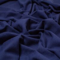 Blades Textured Cotton Linen Fabric Dark Denim Blue