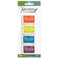 Mini Arch Ink Set 6 Bluebird, Poppy, Prickly Pear & Thistle
