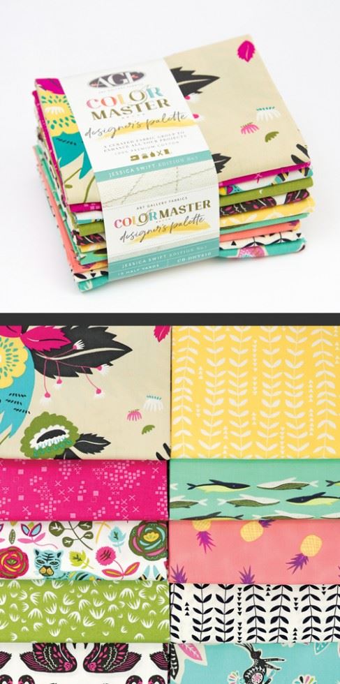 Art Gallery Fabrics Half Yard Fabric Pack No.1 Jessica Swift Edition