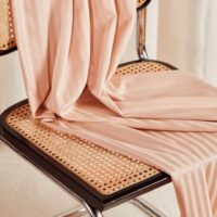 Atelier Brunette Stripes Cotton Ecovero Viscose Fabric Blush