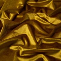 Belissimo Heavy Velvet Stretch Knit Fabric Gold