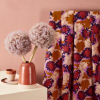 Atelier Brunette Waterlily Viscose Crepe Fabric Maple