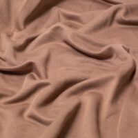 100% Cotton Ottoman Rib Stretch Knit Fabric Dark Brown