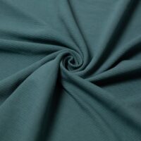 100% Cotton Ottoman Rib Stretch Knit Fabric Forest