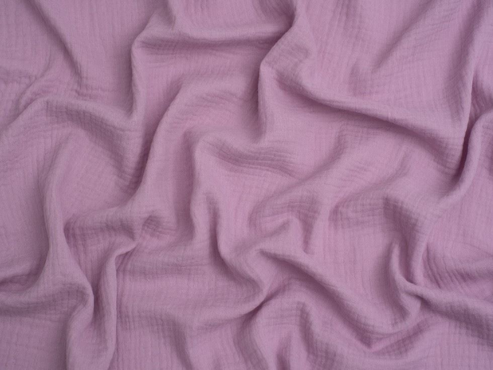 Minerva Core Range Cotton Double Gauze Fabric Pastel Purple
