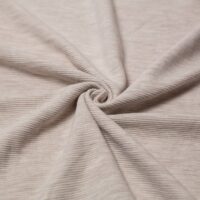 100% Cotton Ottoman Rib Stretch Knit Fabric Sand