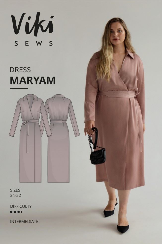Vikisews Paper Sewing Pattern Maryam Dress