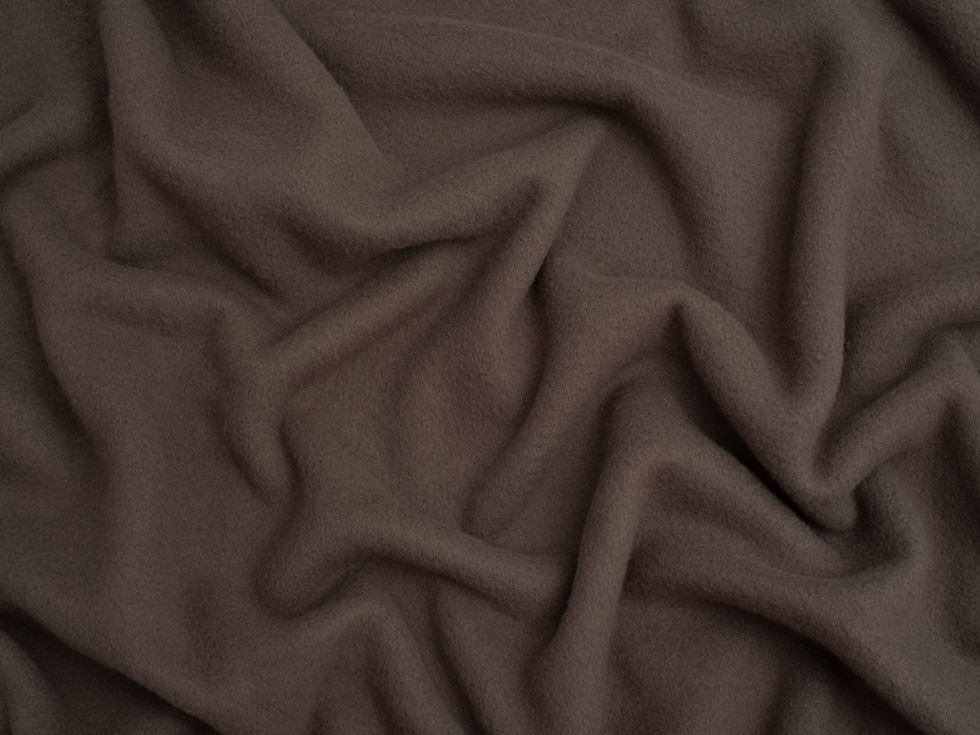 Minerva Core Range Brushed Microfleece Fabric Taupe