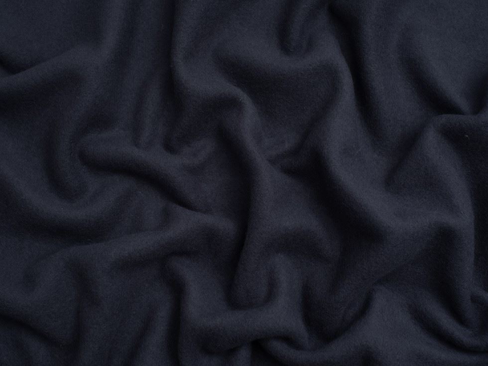 Minerva Core Range 100% Cotton Fleece Fabric Navy Blue