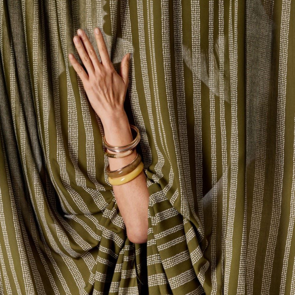 Atelier Brunette Gaia Viscose Crepe Fabric Ivy Green