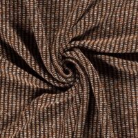 Woven Tweed Coating Fabric Dark Brown