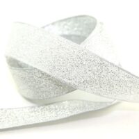 Berisfords Metallic Lame Ribbon (Value Roll) 100 Silver