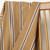 Atelier Brunette Weave Line Cotton Fabric Iced Mocha