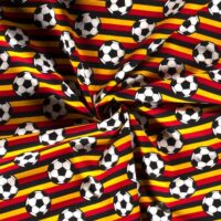 100% Cotton Poplin Fabric Red Yellow