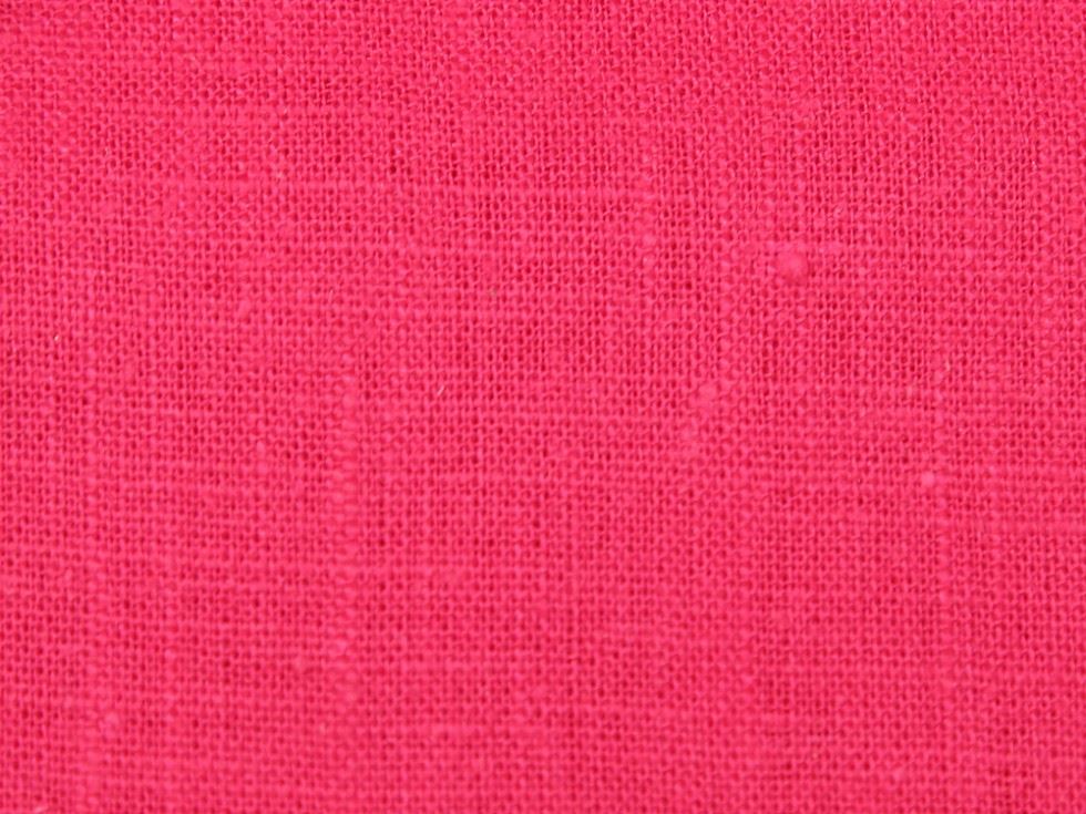Stof France Coated Cotton Ramie Blend Fabric Fuchsia Pink