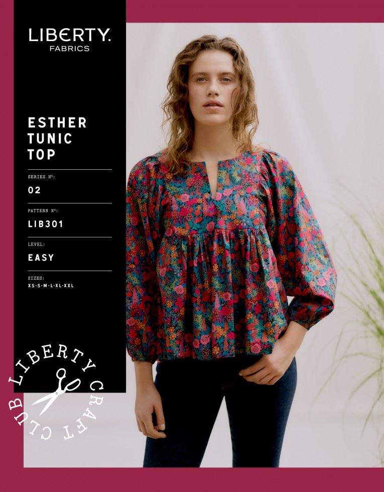 Liberty London Paper Sewing Pattern Esther Tunic Top