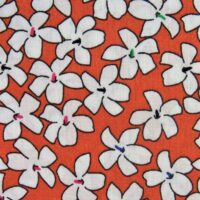 100% Cotton Poplin Fabric Orange