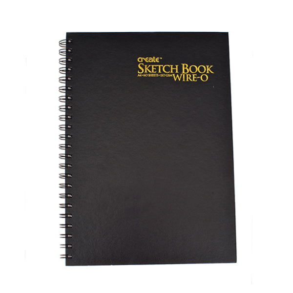 Create - Hard Back Sketchbook - Wire-o 110gsm