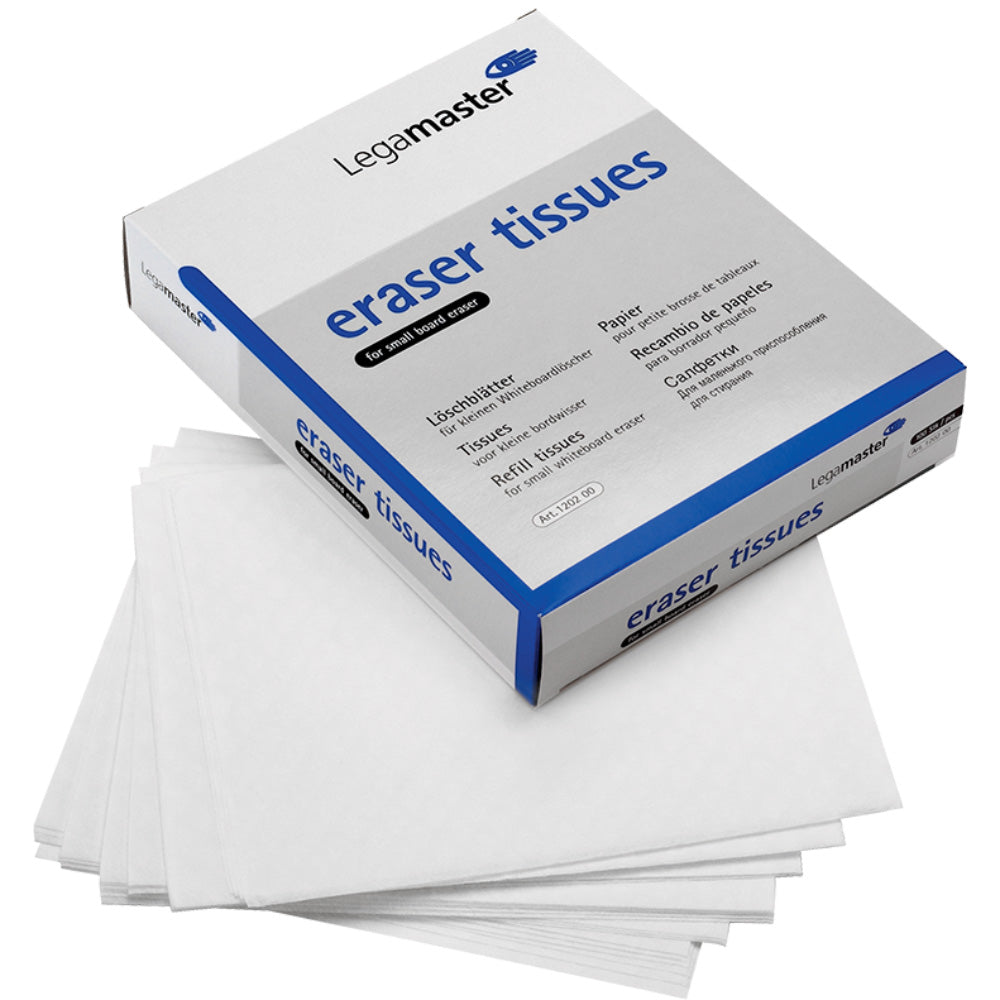 legamaster Tissues Refill - Small Whiteboard Eraser (Pack 100)