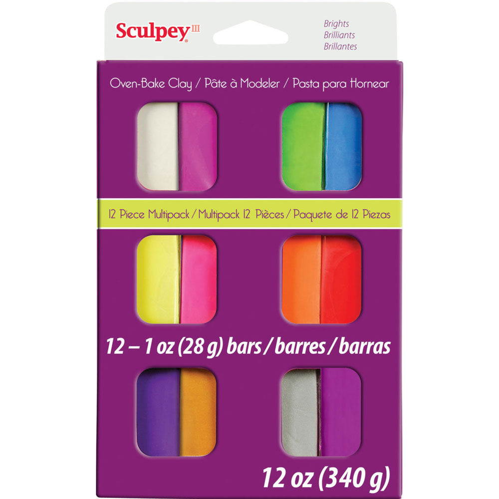 Sculpey III® 12 Piece Brights Multi-pack