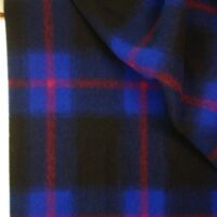 Atelier Jupe Wool Blend Coating Fabric Black & Royal Blue