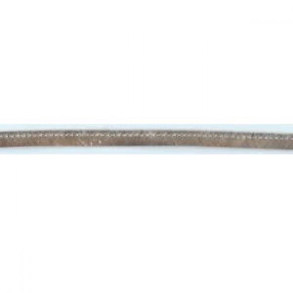 Imitation Leather Piping Cord (Value Roll) Metallic Silver