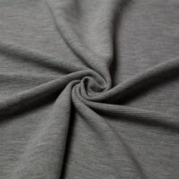 100% Cotton Ottoman Rib Stretch Knit Fabric Light Grey