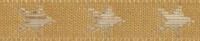 Berisfords Galaxy Ribbon (Value Roll) Gold/Gold