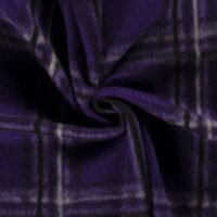 Wool Blend Knit Coating Fabric Purple