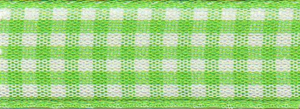 Berisfords Gingham Ribbon (Value Roll) 664 Meadow