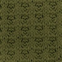Waffle Cotton Sweater Knit Stretch Fabric Army Green