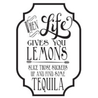 Wood Mounted Stamp Lol Lemons And Tequila